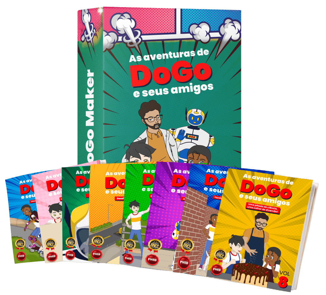 Coleção de livros da DoGo Maker